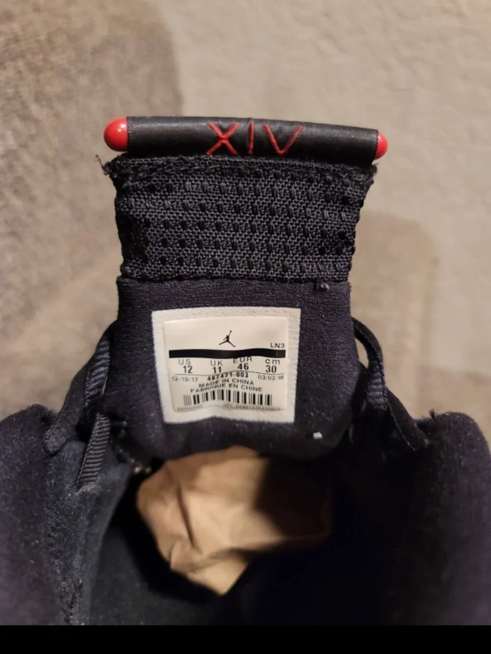 Jordan 14  last shot size 12